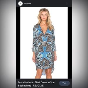 Mara Hoffman
 Dress in Star Basket Blue by
Color:Star Basket Blue small